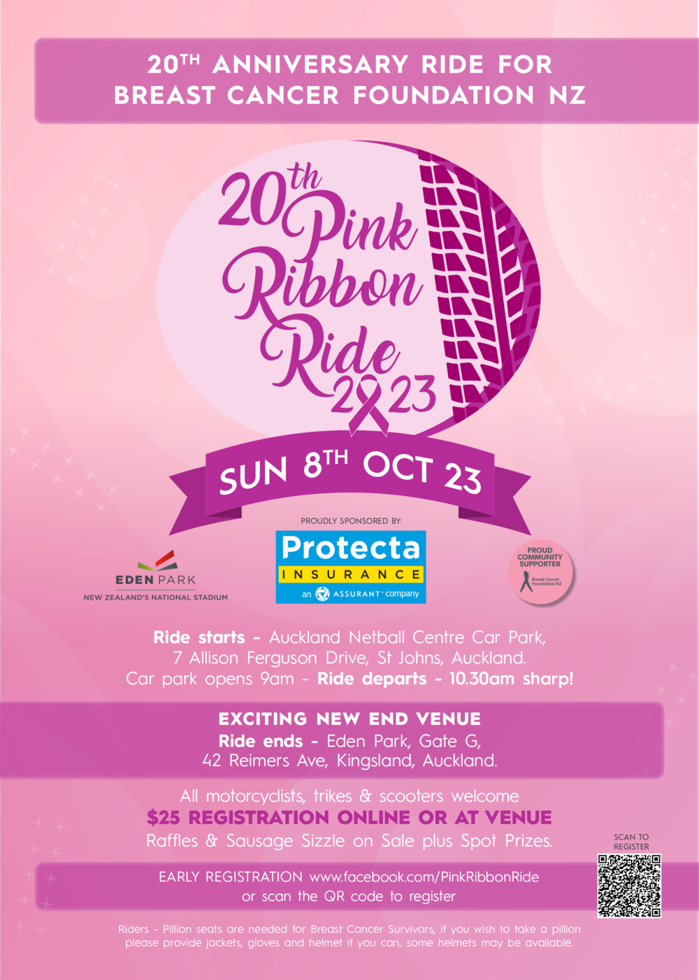 20th Pink Ribbon Ride Auckland