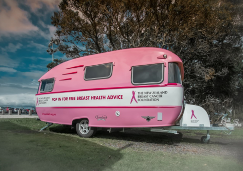 FOR SALE: Breast Cancer Foundation NZ’s iconic pink caravan in search of a new home